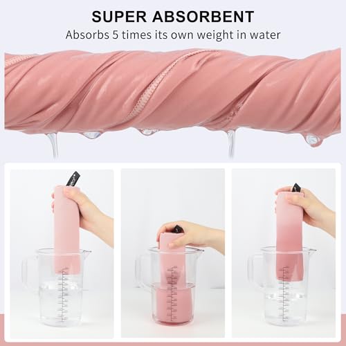 Microfiber Towel Quick Dry Camping & Travel & Gym Towel. Compact (Pale Rose / 72.00" x 40.00")