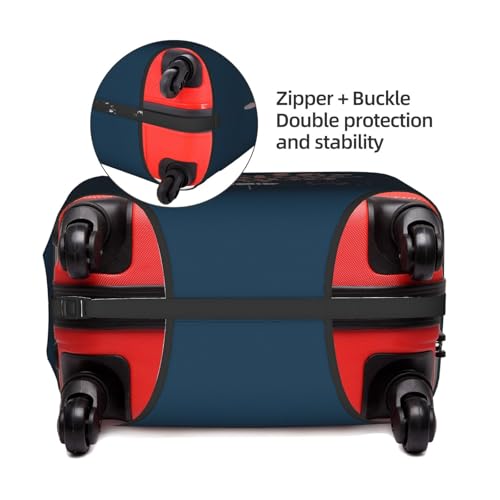 Let The Adventure Begin Luggage Cover Washable Suitcase Protector (Medium / Adventure)