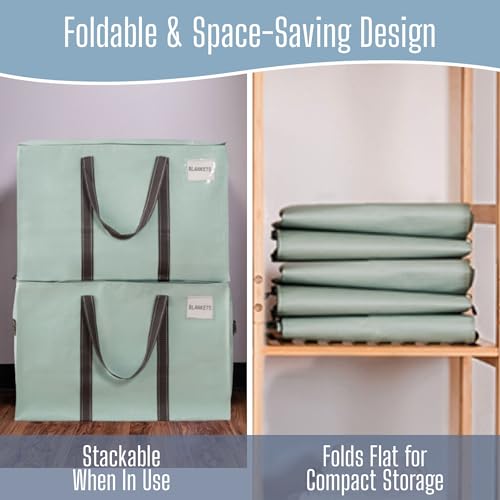 6 Pack Heavy Duty Moving Bags (6 Pack / Shiny Light Green)