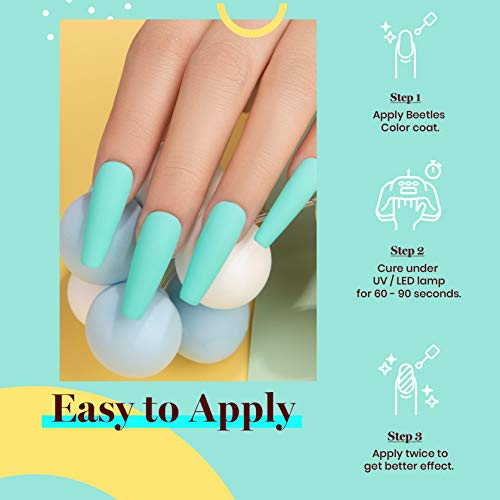 Beetles Teal Gel Nail Polish (H - Creme Green | Cascade Green)