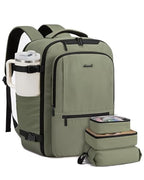 Travel Backpack for Women & Men (Green / 18 Inch - 4 Pcs)