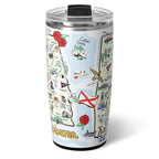 22oz Insulated Travel Mug with Handle & Lid (Alabama / 22 Ounces)