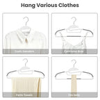 Plastic Hangers 50 Pack with Non (White / 50 pack)