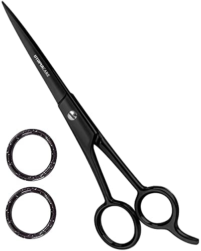 Hair Cutting and Hairdressing Scissors 6.5 Inch (6.5 Inch (Pack of 1) / Black)