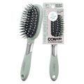 Velvet Touch oval cushion hair brush (Sage Green / 1 Count (Pack of 1))