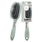 Velvet Touch oval cushion hair brush (Sage Green / 1 Count (Pack of 1))