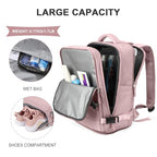 Travel Backpack For Women Men (25l / Pink Purple)