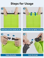 Waterproof Dry Bag Backpack with Emergency Whistle (5L / Lemon Green)
