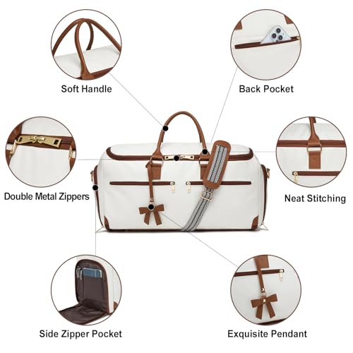 Carry On Garment Bag for Travel (Whtie / Travel)