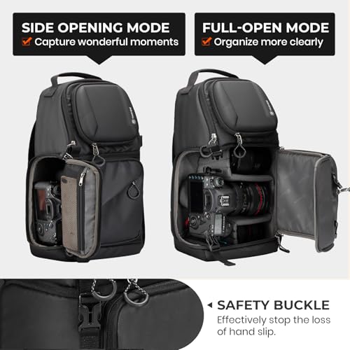 Camera Sling Bag Compact Photography Shoulder Bag (Large / Sling Bag Black)