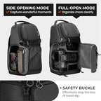 Camera Sling Bag Compact Photography Shoulder Bag (Large / Sling Bag Black)