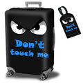 Luggage Cover Suitcase Protector Plus 1 Luggage Tag (Don't Touch Me / M)