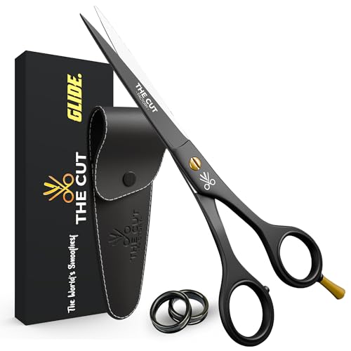 The Cut Factory® Hair Scissors & Hair Cutting Scissors (Black, High Carbon Steel)