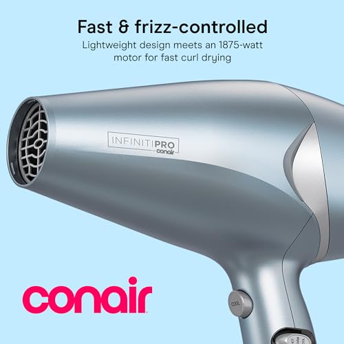 InfinitiPRO Hair Dryer with Diffuser & Concentrator (Blue / 1 Count (Pack of 1))