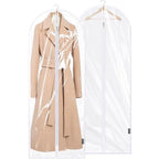 2PK Clear Garment Bags for Hanging Clothes (60" 2PK / Clear)
