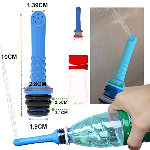 2PCS Pack 2in1 Vaginal Douche Perineal Irrigation 650ML Portable Bidets + Pocket Bidet Pipe (Blue)
