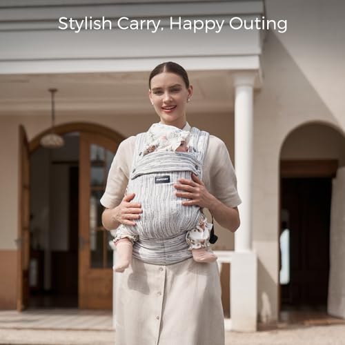 PureHug Baby Carrier (Linen-Time Heritage Beige / Regular Fit (25"-50" Waist))