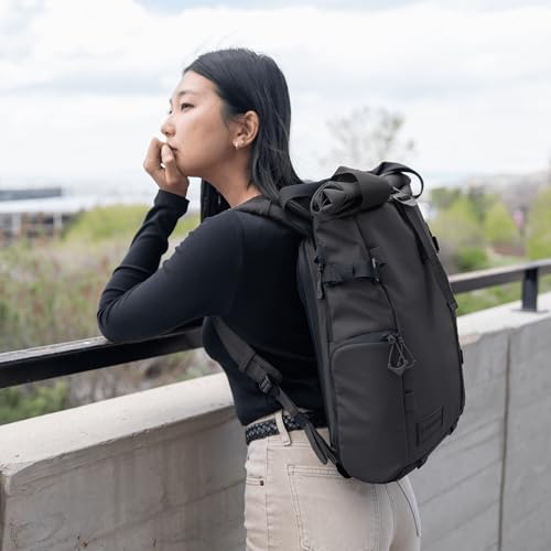 PRVKE 15L Camera Backpack (15L (Photography Bundle) / Rolltop / Black)