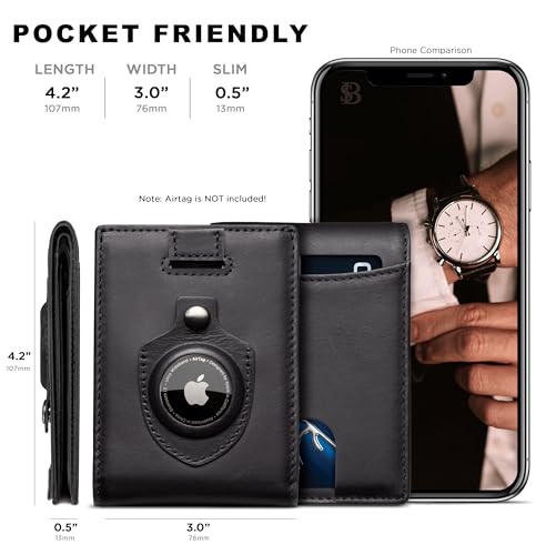 AirTag Wallet (Charcoal Black 2.0 Air)