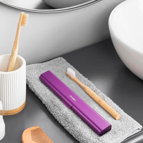 Aluminum Toothbrush Travel Case (Purple / 1 Pack (Standard))