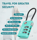 TSA Approved Luggage Locks (CYAN)