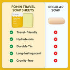 Paper Soap Sheets for Traveling (Variety Pack-004 (Lemon, Orange, Lavender))