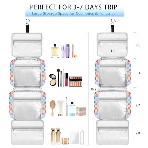 Travel Toiletry Bag for Women (Multicolor)