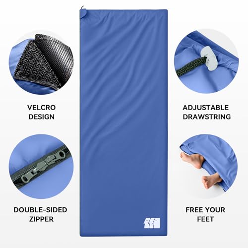 Ultralight Warm Weather Sleeping Bag (1.5lb-Blue)