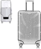 Clear PVC Suitcase Cover Protectors 28 Inch Travel Luggage Cover for Wheeled Suitcase 28'' (28inch / 80%transparent 20%black)