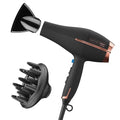InfinitiPRO Hair Dryer with Diffuser & Concentrator (Black / 1 Count (Pack of 1))