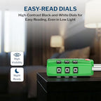 Open Alert TSA Approved Luggage Locks (Green 4PK)