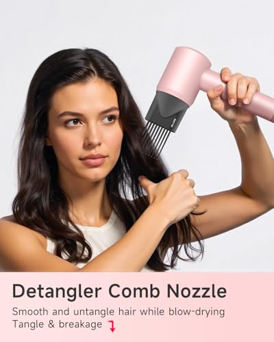 Hair Dryer with Diffuser & Comb Attachment for Curly Hair