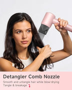 Hair Dryer with Diffuser & Comb Attachment for Curly Hair