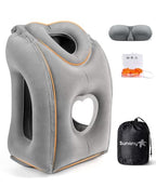 Travel Pillow (Grey (Head Heart-shape&sloping Base) / Medium)