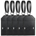 5 Pack Luggage Tags for Suitcases Bag Tag (5 Pack Black Plane)