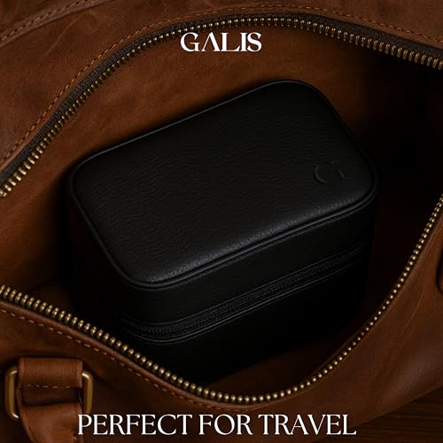 Luxury Watch Travel Case for Men (Black & Green)