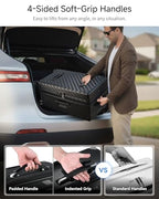 28 Inch Trunk Luggage with Spinner Wheels (Blue / Trunk-Large 28-Inch)