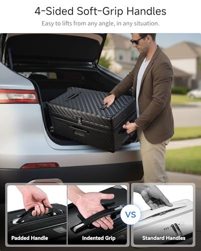 28 Inch Trunk Luggage with Spinner Wheels (Blue / Trunk-Large 28-Inch)