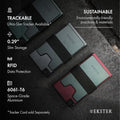 Aluminum Cardholder Wallet for Men (Redwood)