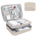 Electronics Organizer (One Size / E1-Three Layer-Beige)