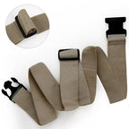 4 Pack Luggage Connector Straps Carry On Multiple Suitcases (4Pcs Brown / 45 In Connect)