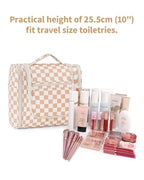 Large Hanging Travel Toiletry Bag for Women (C-Light Checkerboard-1 / Large)