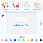 14 Pack Mesh Zipper Pouch Bags (A4/Letter Size / 14 Pack)