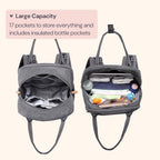 Diaper Bag Backpack (Dark Gray / Large)