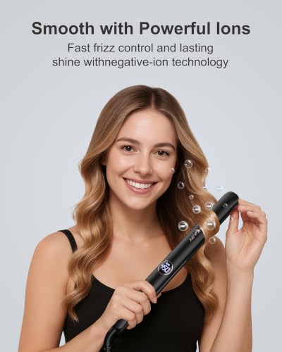 1 Inch Hair Straightener Flat Iron (1 Inch [Width Only] / Black)