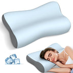Cervical Neck Pillow (Blue&grey)