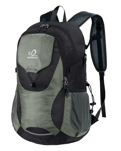 Lightweight Packable Hiking Backpack (Black & Grey)