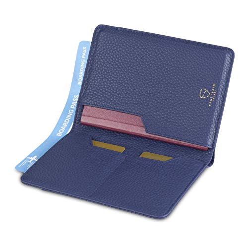 KENSINGTON Passport Holder for Travel (One Size / Matt Blue)