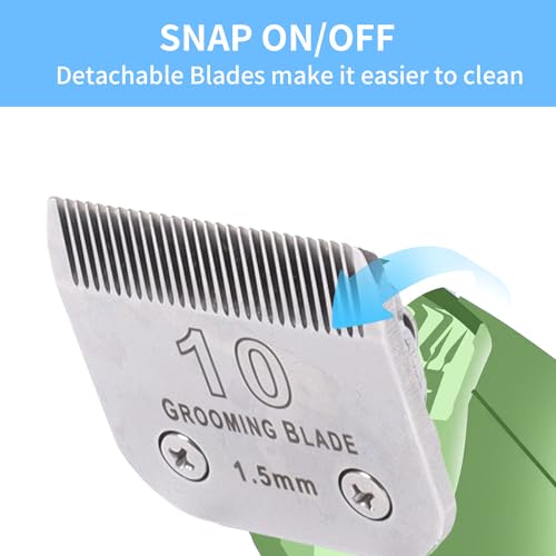 Size 10 Detachable Dog Grooming Blades (10#1.5mm, 1 Pcs)