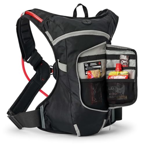 Moto Hydro 4L Adventure Fit Hydration Pack with 3.0L (4L, Black Grey, Adventure Fit)